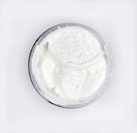 Legend's Creek Farm, Goat Milk Body Butter - Hydrating Natural Body Moisturizer with Organic Shea Butter & Grape Seed Oil - 8 Oz Purifying & Toning Whipped Body Butter (Chamomile Cherry Blossom)