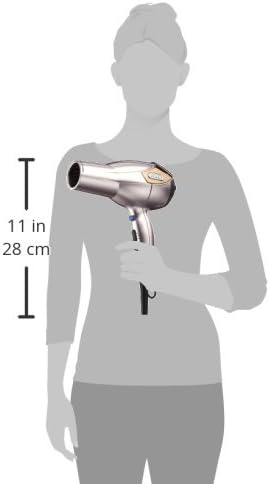 INFINITIPRO BY CONAIR Hair Dryer with Diffuser | Volume and Shine Pro AC Motor Blow Dryer | Includes Diffuser and Concentrator | Rose Gold