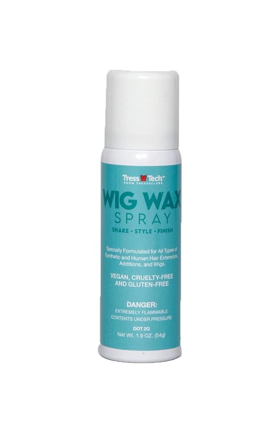 TressTech Dry Spray Wig Wax, Add Volume in Wigs, All types of Hair, (Travel Size 1.9 Oz.)