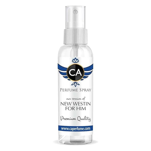 CA Perfume Eco Refill Impression of New Westin For Men EDP Perfume Concentrated Long Lasting Eau de Parfum Spray Refillable Atomizer Bottle 2 Fl Oz/60ml-X1