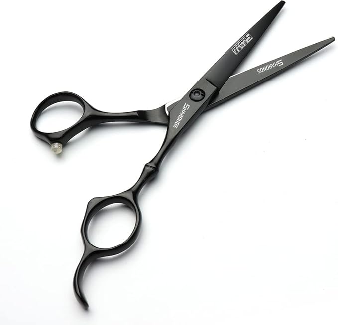 6 Inch Black Hairdressing Scissors Salon Hairdressing Tool Stainless Steel Hair Cutting Hair Thinning Hairdressing Scissors (6 inch cutting)