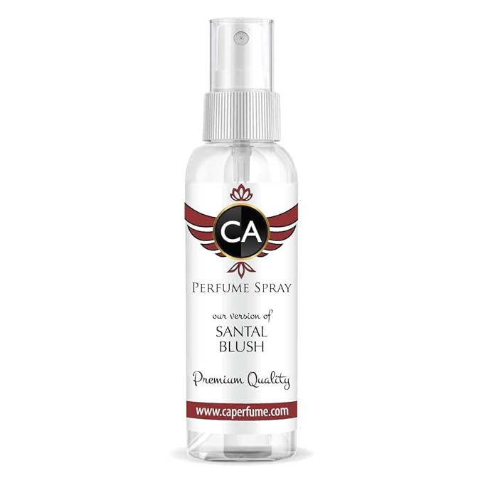 CA Perfume Eco Refill Impression of Santal Blush For Women Fragrance Eau de Parfum Spray Refillable Bottle 2 Fl Oz/60ml-X1
