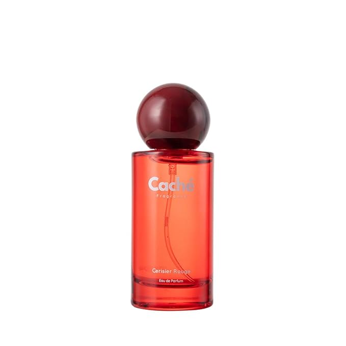 Cerisier Rouge by Caché – Black Cherry, Almond, Rose, Jasmine Sambac, Sandalwood, Vanilla; Eau De Parfum (EDP) 50ml, Feminine