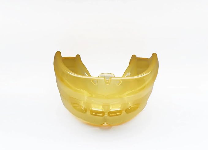 Reviv R1 Mouth Guard for Grinding Teeth at Night | Food-Grade Silicone Night Guard (Large Yellow)