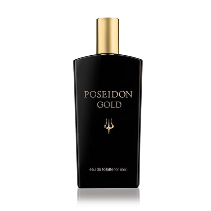 Instituto Español Poseidon Gold Eau de Toilette for Men, Sophisticated and Harmonious Scent for the Modern Man, 150 ml / 5.1 fl oz Spray Bottle, Made in Spain