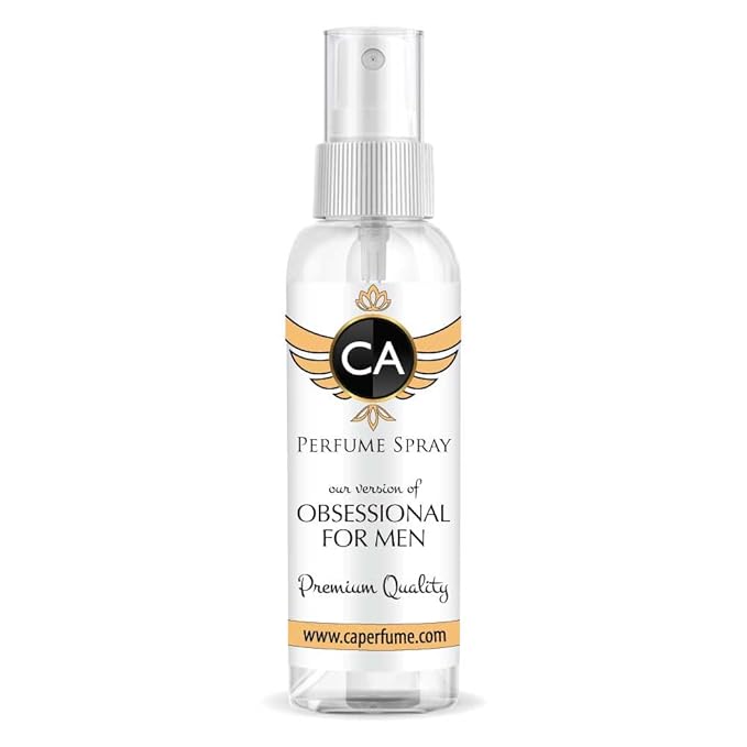 CA Perfume Eco Refill Impression of Obsessional For Men EDP Perfume Concentrated Long Lasting Eau de Parfum Spray Refillable Atomizer Bottle 2 Fl Oz/60ml-X1
