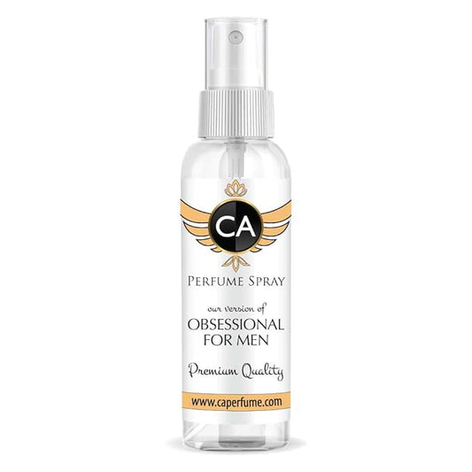 CA Perfume Eco Refill Impression of Obsessional For Men EDP Perfume Concentrated Long Lasting Eau de Parfum Spray Refillable Atomizer Bottle 2 Fl Oz/60ml-X1
