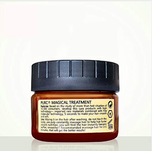 Omaky 60ml Magical Hair Treatment Mask 5 Seconds Repairs Damage Hair Advanced Molecular Hair deep Conditioner Roots Treatment Return Bouncy Restore Elasticity Hair Care Essence