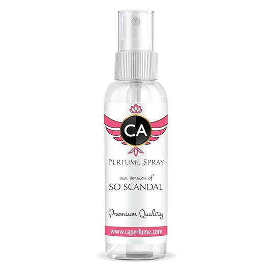 CA Perfume Eco Refill Impression of So Scandal Women Fragrance Eau de Parfum Spray Refillable Bottle 2 Fl Oz/60ml-X1
