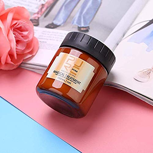 Omaky 120ml Magical Hair Treatment Mask 5 Seconds Repairs Damage Hair Advanced Molecular Hair deep Conditioner Roots Treatment Return Bouncy Restore Elasticity Hair Care Essence