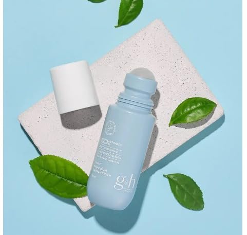G&H Protect Anti-Perspirant Roll-On Deodorant Long-Lasting Protection – Plant Based Formula- Green Tea and Cica Extract - Each Item Has 100 ml, 3.4 Fl Oz, (Pack of 4)