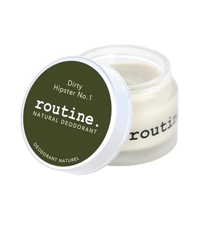 Routine ROUTINE Aluminum Free Natural Deodorant for Women and Men, Antiperspirant Deodorant for sensitive skin 58g Patchouli, Patchouley & Patchoulé (DIRTY HIPSTER NO. 1 Jar)