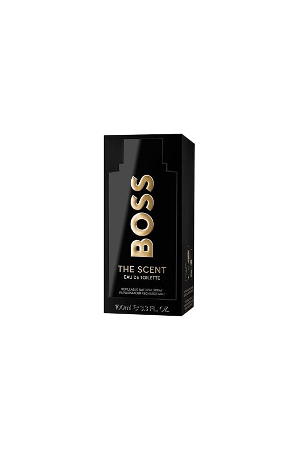 Hugo Boss The Scent Eau de Toilette – Ambery Men's Cologne – With Notes of Ginger, Manika Fruit & Leather Accords – Long Lasting Fragrance