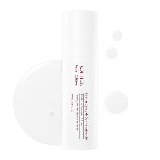 Kopher Curepair Derma Ampoule Mist [4ever Edition] with 10GF Skin Renewal & Brightening Ampoule for Sensitive Skin - Reduces Wrinkles, Improves Skin Tone, Korean Skincare (3.38 fl.oz.)