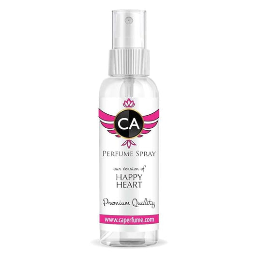 CA Perfume Eco Refill Impression of Happy Heart For Women Fragrance for Women Eau de Parfum Spray Refillable Bottle 2 Fl Oz/60ml-X1