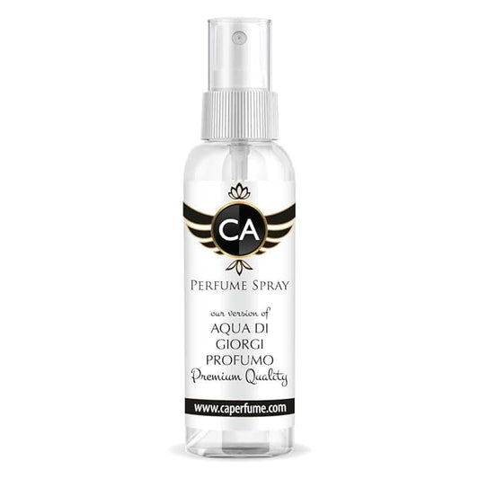 CA Perfume Eco Refill Impression of Aqua Di Giorgi Profumo For Men EDP Perfume Concentrated Long Lasting Eau de Parfum Spray Refillable Atomizer Bottle 2 Fl Oz/60ml-X1