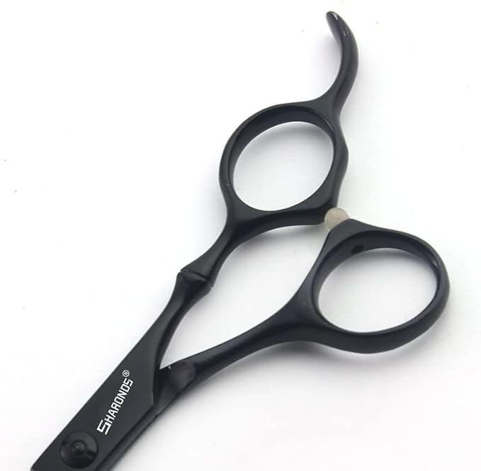 6 Inch Black Hairdressing Scissors Salon Hairdressing Tool Stainless Steel Hair Cutting Hair Thinning Hairdressing Scissors (6 inch cutting)