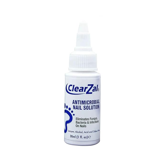 ClearZal Nail Solution with Glass File, 1 Fl Oz, White made in USA Equipped with premium glass nail file