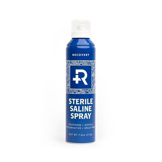 Recovery Aftercare Saline Piercing Aftercare Spray - Sterile Saline Solution for Ear, Belly & Nose Piercings - Removes Dirt & Debris - Soothing & Gentle Cleaner - Vegan & Preservative-Free (7.4 oz)