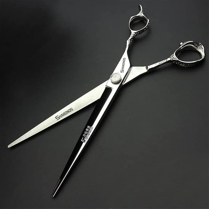 6/7/8 inch Cutting Thinning Styling Tool Rainbow Hair Scissors Professional Hairdresser Hairdresser Scissors Set (8 inch flat)