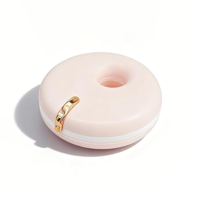 Cute Retainer Case for Women, Small Aligner Box for Travel, Stylish Night Guard Container, Sleek Retainer Holder Compatible with Invisalign (Pink)