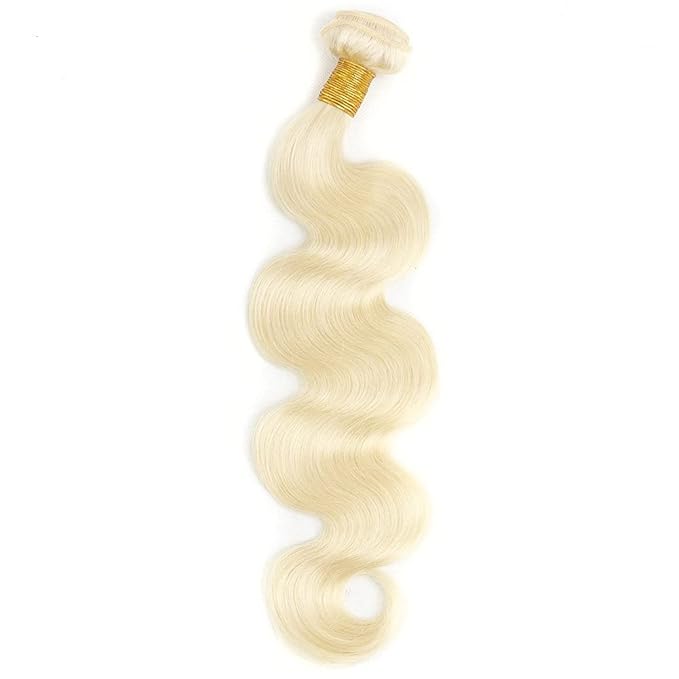 Blonde Bundles Human Hair 613 Body Wave Bundle Blonde Body Wave Bundles Human Hair Brazilian Virgin Hair 1 Bundle 24 Inch 50g