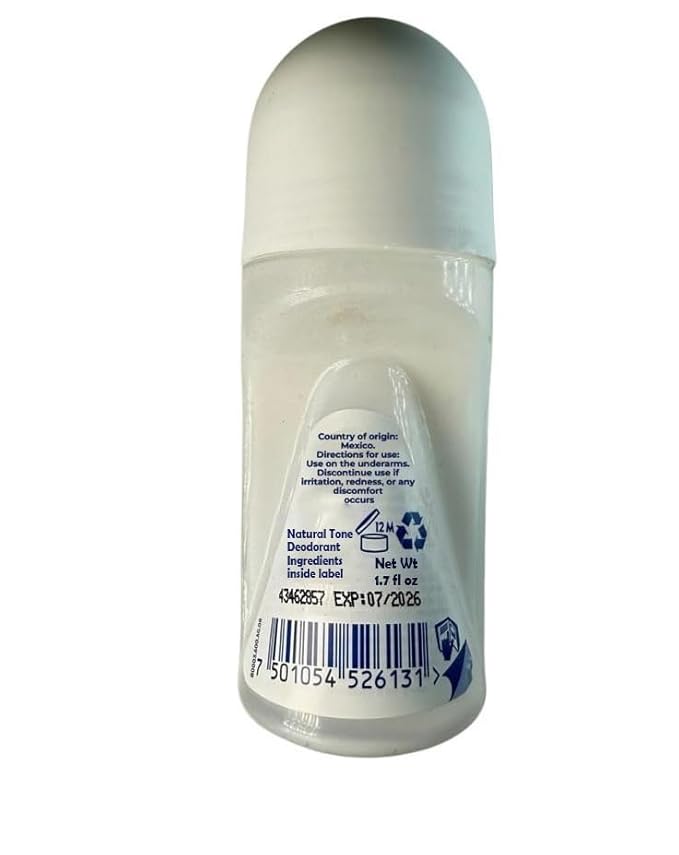 Pack of 4 Roll on Tono Natural antiperspirant Deodorants