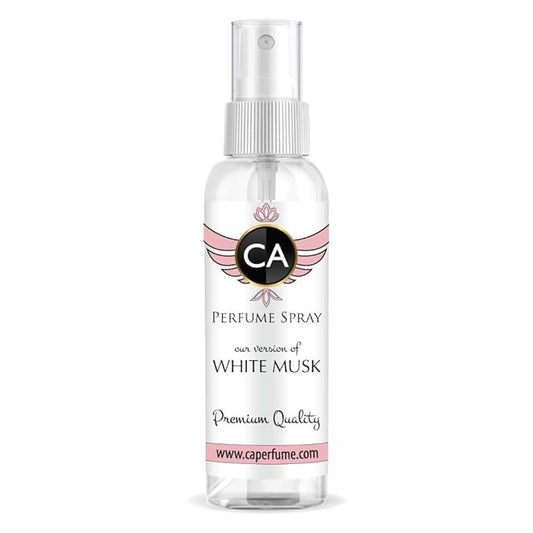 CA Perfume Eco Refill Impression of White Musk For Women Fragrance Concentrated Long Lasting Eau de Parfum Spray Refillable Glass Atomizer Bottle 2 Fl Oz/60ml-X1