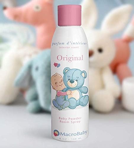 Air Freshener - MacroBaby, Baby Room Spray, Baby Powder Spray Scent, Air Freshener, | 6Oz | 198ml (Pack of 2)