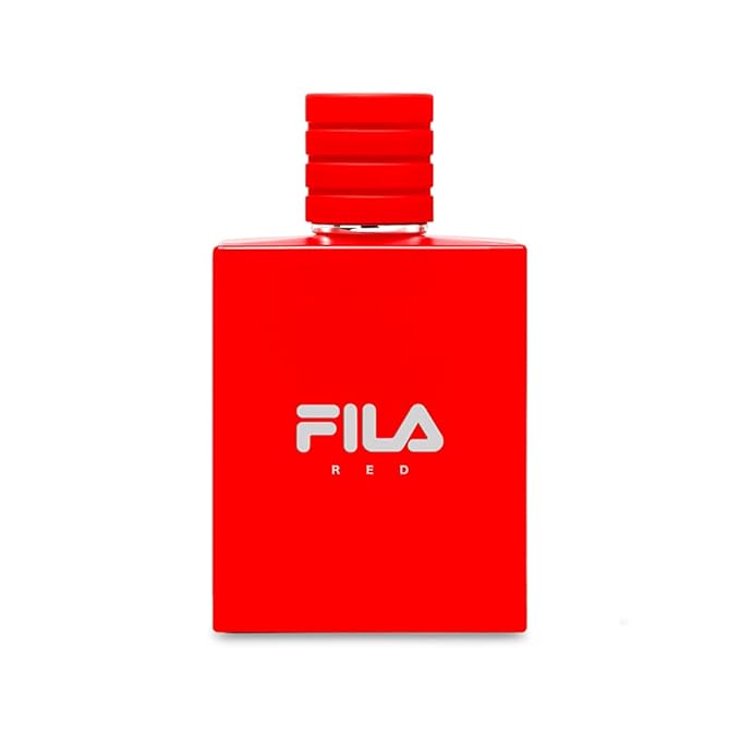 FILA Red Fragrance - Cologne for Men with Bergamot, Jasmine, Nutmeg, and Sandalwood - Mens Cologne with Sport-Inspired Day or Night Scent - 3.4 oz