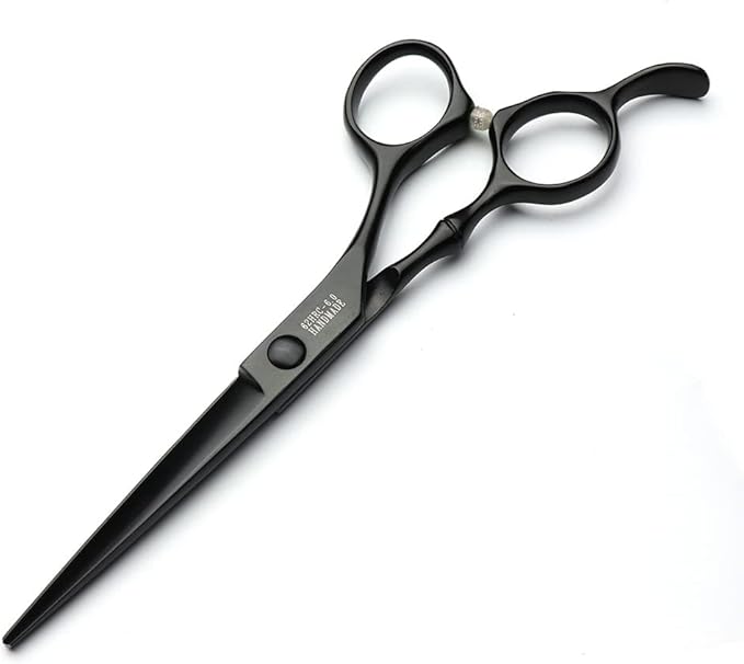 6 Inch Black Hairdressing Scissors Salon Hairdressing Tool Stainless Steel Hair Cutting Hair Thinning Hairdressing Scissors (6 inch cutting)