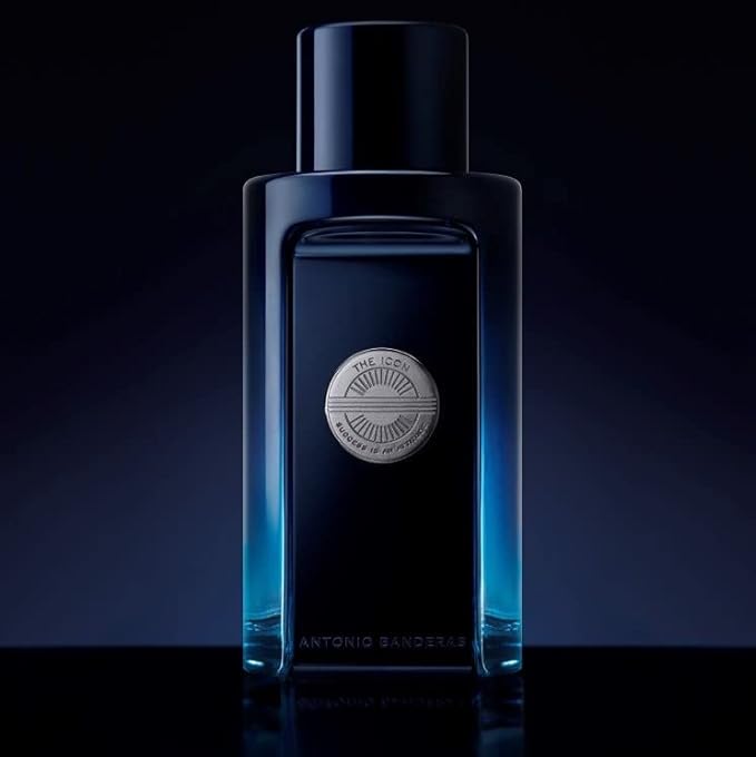 Banderas Antonio Perfumes - The Icon, Eau de Toilette for Men - Long Lasting - Masculine, Elegant, With Personality Fragance - Amber Woody Notes - Ideal for Special Events - 6.8 Fl Oz