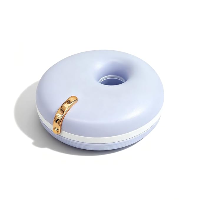 Cute Retainer Case for Women, Small Aligner Box for Travel, Stylish Night Guard Container, Sleek Retainer Holder Compatible with Invisalign (Pastel Purple)