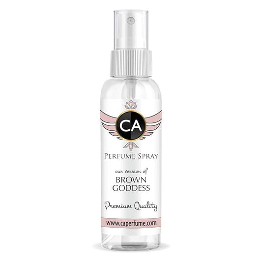 CA Perfume Eco Refill Impression of Brown Goddess For Women EDP Perfume Concentrated Long Lasting Eau de Parfum Spray Refillable Atomizer Bottle 2 Fl Oz/60ml-X1