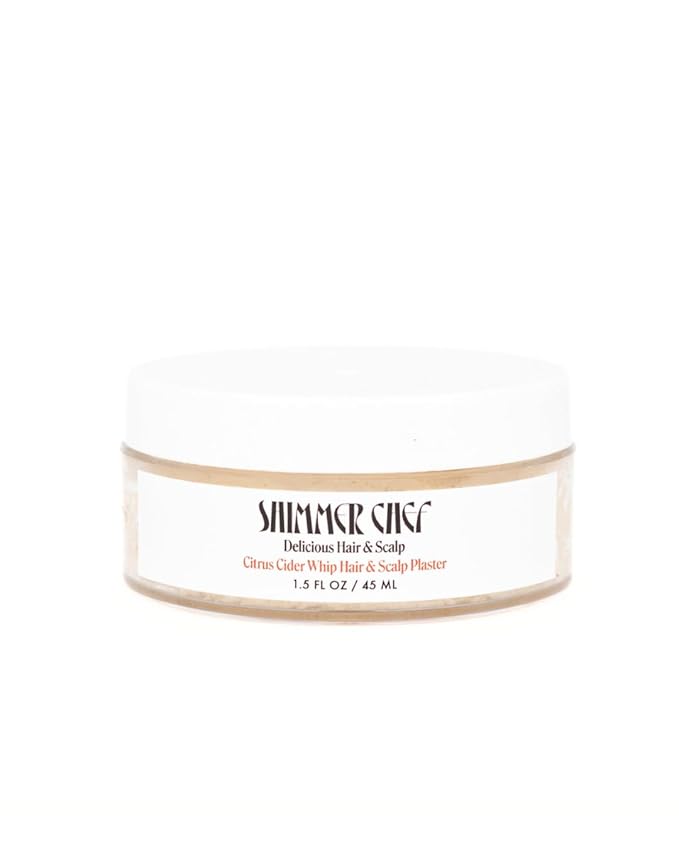 SHIMMER CHEF Citrus Cider Whip Hair Plaster | Vitamin C Infusion for Luminous Hair | Fruit Butters, Orange Peel Serum, Argan & Coconut Oils Create The Shimmer Effect For Uplifted Hair & Mood | 1.5 oz