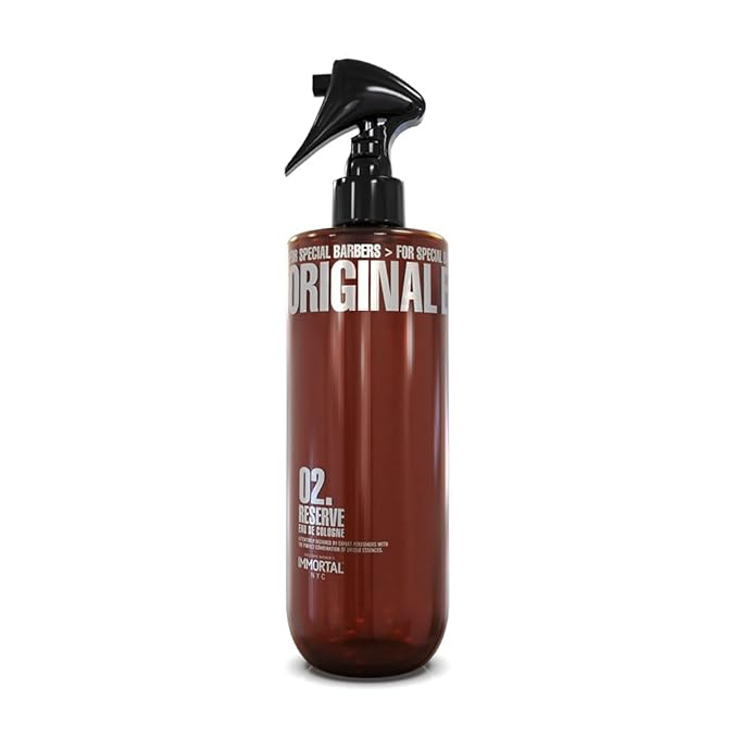 Immortal NYC Reserve 02, After Shave Spray Premier Men's Cologne, 17 oz - Exclusive Barbers - Softens Skin - Refreshes/disinfects and Relieves Face and Skin - Moisturizing Formula After Shaving