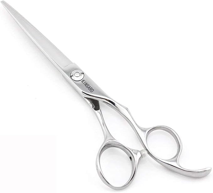 6 Inch Professional Hair Scissors Professional 440C Stainless Steel Hair Cutting Scissors – Hand-Sharpened Japanese Blades, Ergonomic Handle, Ultra-Sharp Barber Shears for Thick Hair & Dog Grooming