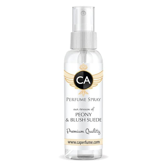 CA Perfume Club Impression of Peony & Blush Suede For Women EDP Perfume Concentrated Long Lasting Eau de Parfum Spray Refillable Atomizer Bottle 2Fl Oz/60ml-X1