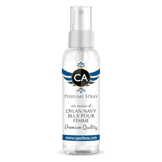 CA Perfume Eco Refill Impression of Dylan Navy Blue Pour Femme For Women EDP Perfume Concentrated Long Lasting Eau de Parfum Spray Refillable Atomizer Bottle 2 Fl Oz/60ml-X1