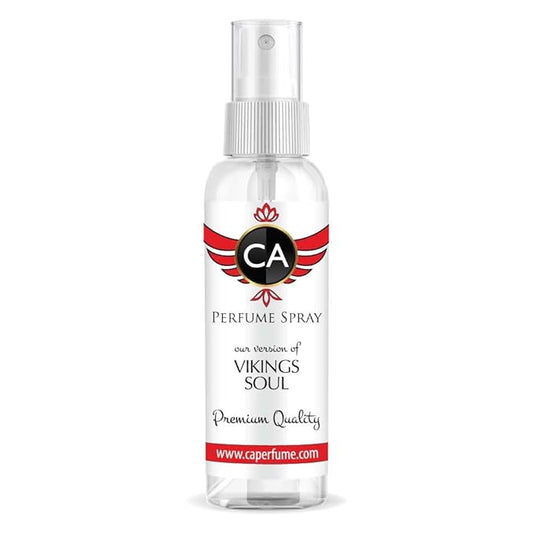 CA Perfume Eco Refill Impression of Vikings Soul For Men EDP Perfume Concentrated Long Lasting Eau de Parfum Spray Refillable Atomizer Bottle 2 Fl Oz/60ml-X1