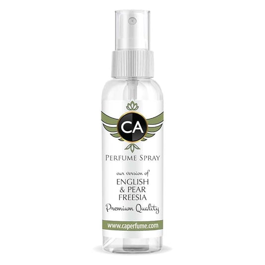CA Perfume Eco Refill Impression of English Pear & Freesia For Women & Men EDP Perfume Concentrated Long Lasting Eau de Parfum Spray Refillable Atomizer Bottle 2 Fl Oz/60ml-X1