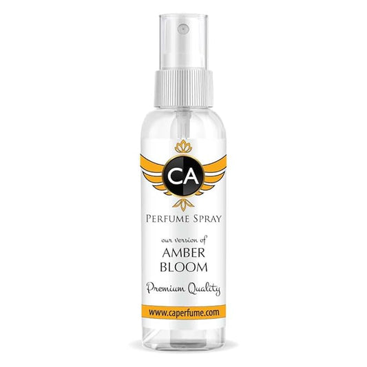 CA Perfume Originals Amber Bloom For Women & Men Unisex Fragrance Concentrated Long Lasting Eau de Parfum Spray Refillable Glass Atomizer Bottle 2 Fl Oz/60ml-X1