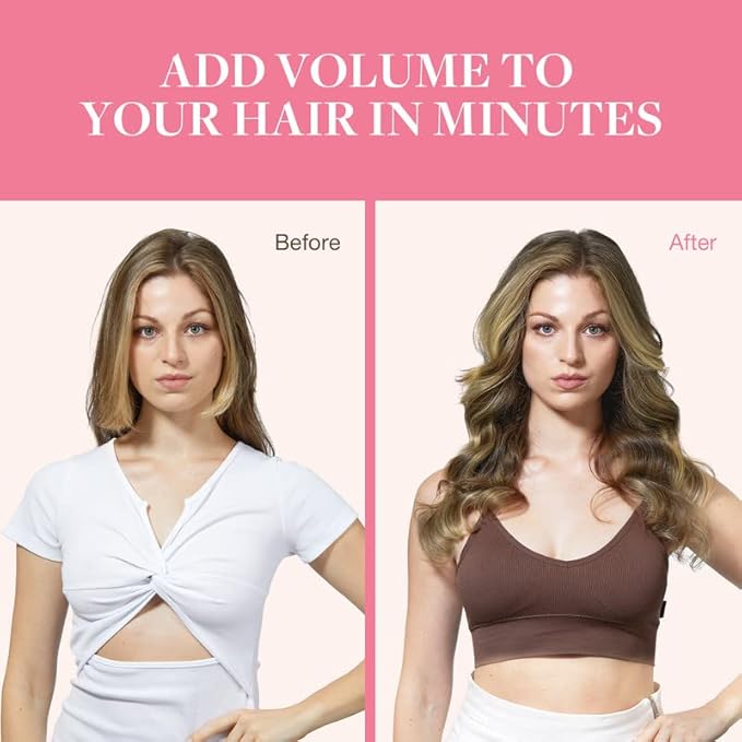 GOO GOO Clip in Hair Extensions Real Human Hair, Remy Human Hair Extensions Clip ins for Women, Natural Human Hair, 18inch 110g 7Pcs, 3/8/613 Balayage Walnut Brown to Ash Brown and Bleach Blonde
