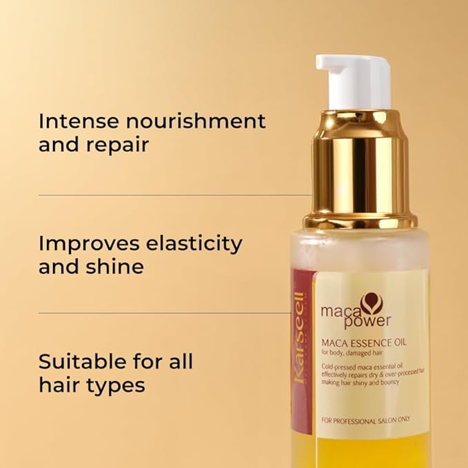 Karseell Collagen Hair Mask, Argan Oil Set for Deep Repair Treatment Conditioning of Damaged, Dry and All Hair Types, 16.9floz + 1.69floz