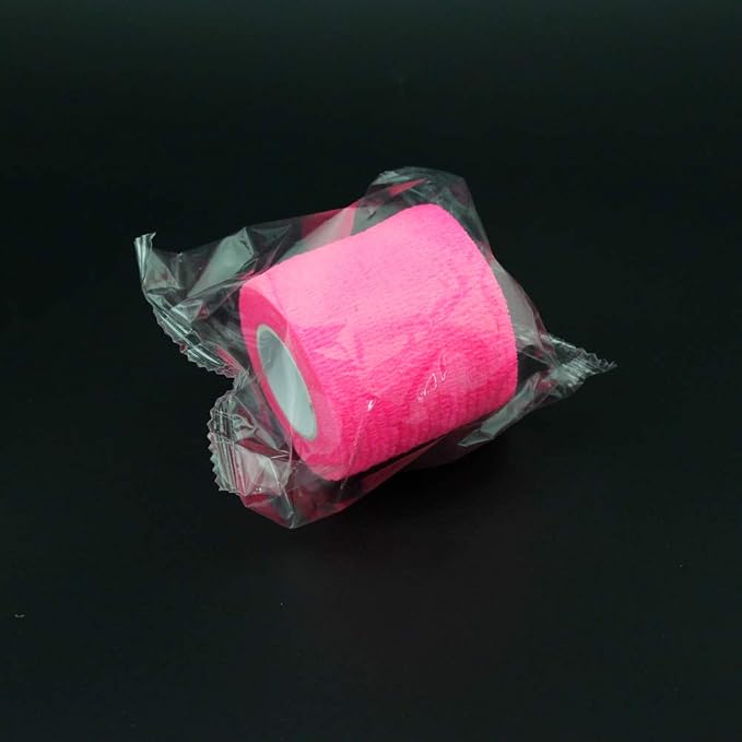 Sensi Wrap Grip Cover Sports Self Bandage Rolls 2-inch x 5-Yards 24pcs (Hot Pink)