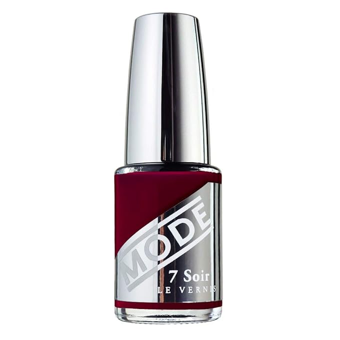 MODE Blood Red Nail Polish Long Lasting Pigment Rich Lacquer Color, High Gloss, Chip Resistant Strengthening Manicure Protection, Made in NY USA, 7 Soir Le Vernis, Diablo