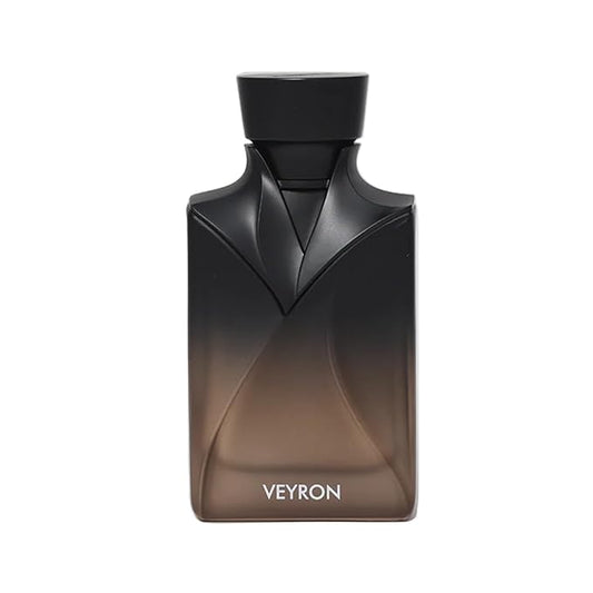 NASEEM VEYRON (Brown) Men’s Aqua Perfume 90ml | Alcohol-Free Oriental Spicy Fragrance with Tonka Bean, Amberwood, Lavender & Mandarin | Long-Lasting Non-Alcoholic Scent
