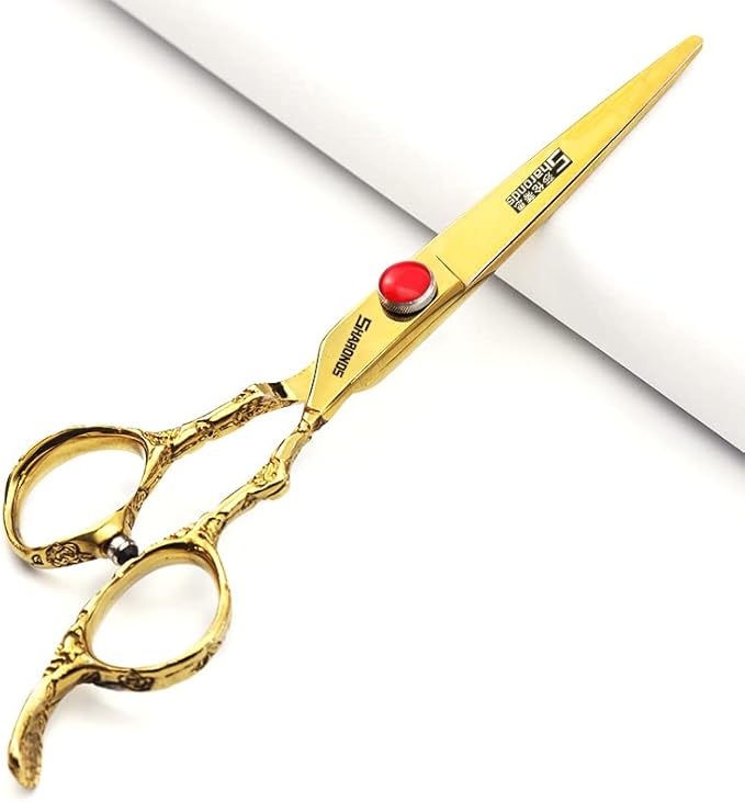 6/7/8 inch Cutting Thinning Styling Tool Rainbow Hair Scissors Professional Hairdresser Hairdresser Scissors Set (6-inch 3pc-B)