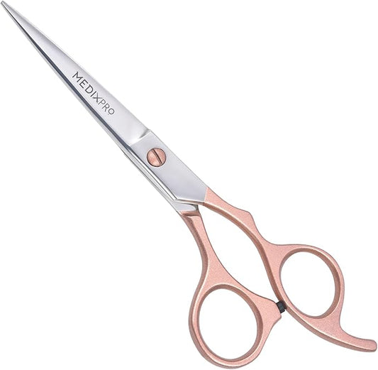 Professional Hair Cutting Scissors 6.5 Inch Japanese Stainless Steel Barber Scissors for Men & Women Ultra Sharp Convex Blades, Ergonomic Handle Salon Grade Hair Shears for Home & Barbers