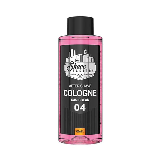 the shave factory After Shave Cologne Series - Cologne for Men, Aftershave for Men, Refreshes and Relieves Face and Skin (04 Caribbean)
